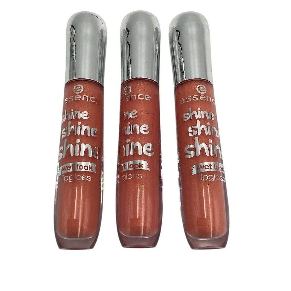 Essence Shine Shine‎ Shine Lip Gloss Lot of 3 Peaches and Cream #22